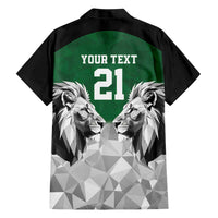 Kenya Rugby Custom Family Matching Short Sleeve Bodycon Dress and Hawaiian Shirt Green Kenyan 22-23 Motif - Wonder Print Shop