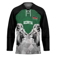 Kenya Rugby Custom Hockey Jersey Green Kenyan 22-23 Motif - Wonder Print Shop