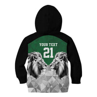 Kenya Rugby Custom Kid Hoodie Green Kenyan 22-23 Motif - Wonder Print Shop