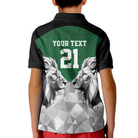 Kenya Rugby Custom Kid Polo Shirt Green Kenyan 22-23 Motif - Wonder Print Shop