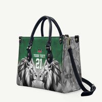 Kenya Rugby Custom Leather Bag Green Kenyan 22-23 Motif - Wonder Print Shop