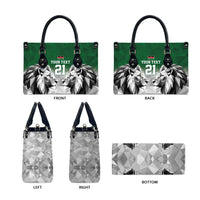 Kenya Rugby Custom Leather Bag Green Kenyan 22-23 Motif - Wonder Print Shop