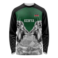 Kenya Rugby Custom Long Sleeve Shirt Green Kenyan 22-23 Motif - Wonder Print Shop