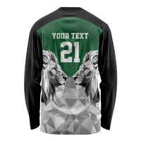 Kenya Rugby Custom Long Sleeve Shirt Green Kenyan 22-23 Motif - Wonder Print Shop