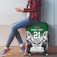 Kenya Rugby Custom Luggage Cover Green Kenyan 22-23 Motif - Wonder Print Shop
