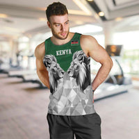 Kenya Rugby Custom Men Tank Top Green Kenyan 22-23 Motif - Wonder Print Shop
