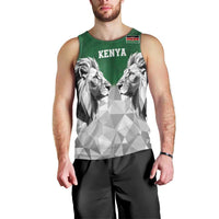 Kenya Rugby Custom Men Tank Top Green Kenyan 22-23 Motif - Wonder Print Shop