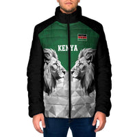 Kenya Rugby Custom Padded Jacket Green Kenyan 22-23 Motif - Wonder Print Shop