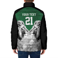 Kenya Rugby Custom Padded Jacket Green Kenyan 22-23 Motif - Wonder Print Shop