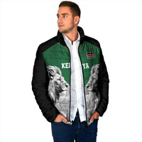 Kenya Rugby Custom Padded Jacket Green Kenyan 22-23 Motif - Wonder Print Shop