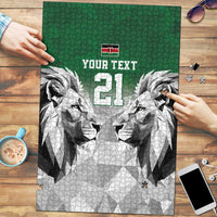 Kenya Rugby Custom Puzzle Green Kenyan 22-23 Motif - Wonder Print Shop