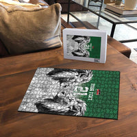 Kenya Rugby Custom Puzzle Green Kenyan 22-23 Motif - Wonder Print Shop