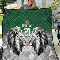 Kenya Rugby Custom Quilt Green Kenyan 22-23 Motif - Wonder Print Shop