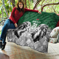 Kenya Rugby Custom Quilt Green Kenyan 22-23 Motif - Wonder Print Shop