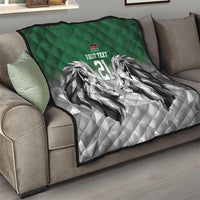 Kenya Rugby Custom Quilt Green Kenyan 22-23 Motif - Wonder Print Shop