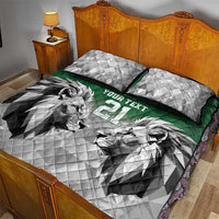 Kenya Rugby Custom Quilt Bed Set Green Kenyan 22-23 Motif - Wonder Print Shop