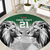 Kenya Rugby Custom Round Carpet Green Kenyan 22-23 Motif - Wonder Print Shop