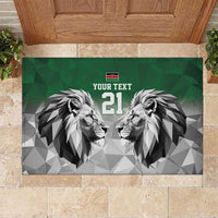 Kenya Rugby Custom Rubber Doormat Green Kenyan 22-23 Motif - Wonder Print Shop