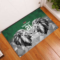 Kenya Rugby Custom Rubber Doormat Green Kenyan 22-23 Motif - Wonder Print Shop