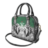 Kenya Rugby Custom Shoulder Handbag Green Kenyan 22-23 Motif - Wonder Print Shop