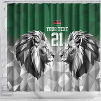 Kenya Rugby Custom Shower Curtain Green Kenyan 22-23 Motif - Wonder Print Shop