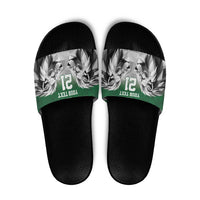 Kenya Rugby Custom Slide Sandals Green Kenyan 22-23 Motif - Wonder Print Shop