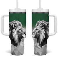 Kenya Rugby Custom Tumbler With Handle Green Kenyan 22-23 Motif - Wonder Print Shop