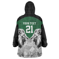 Kenya Rugby Custom Wearable Blanket Hoodie Green Kenyan 22-23 Motif - Wonder Print Shop