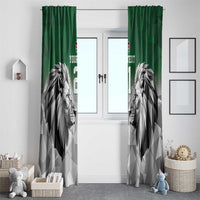Kenya Rugby Custom Window Curtain Green Kenyan 22-23 Motif - Wonder Print Shop
