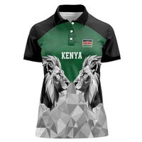Kenya Rugby Custom Women Polo Shirt Green Kenyan 22-23 Motif - Wonder Print Shop