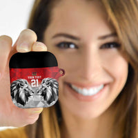 Kenya Rugby Custom AirPods Case Red Kenyan 22-23 Motif - Wonder Print Shop