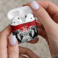 Kenya Rugby Custom AirPods Case Red Kenyan 22-23 Motif - Wonder Print Shop