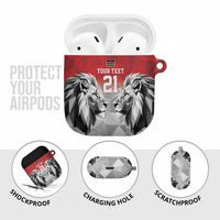 Kenya Rugby Custom AirPods Case Red Kenyan 22-23 Motif - Wonder Print Shop