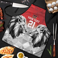 Kenya Rugby Custom Apron Red Kenyan 22-23 Motif - Wonder Print Shop