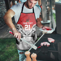 Kenya Rugby Custom Apron Red Kenyan 22-23 Motif - Wonder Print Shop