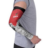 Kenya Rugby Custom Arm Sleeves Red Kenyan 22-23 Motif - Wonder Print Shop