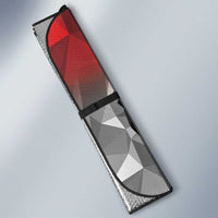 Kenya Rugby Custom Auto Sun Shade Red Kenyan 22-23 Motif - Wonder Print Shop