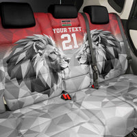 Kenya Rugby Custom Back Car Seat Cover Red Kenyan 22-23 Motif - Wonder Print Shop