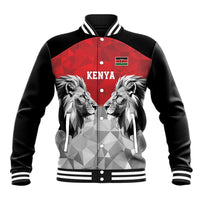 Kenya Rugby Custom Baseball Jacket Red Kenyan 22-23 Motif - Wonder Print Shop