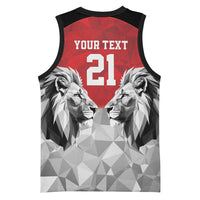 Kenya Rugby Custom Basketball Jersey Red Kenyan 22-23 Motif - Wonder Print Shop