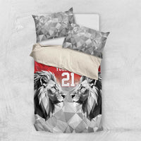 Kenya Rugby Custom Bedding Set Red Kenyan 22-23 Motif - Wonder Print Shop
