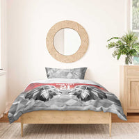 Kenya Rugby Custom Bedding Set Red Kenyan 22-23 Motif - Wonder Print Shop