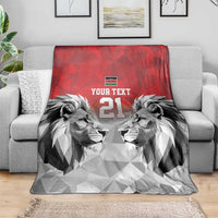 Kenya Rugby Custom Blanket Red Kenyan 22-23 Motif - Wonder Print Shop