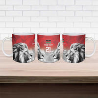 Kenya Rugby Custom Ceramic Mug Red Kenyan 22-23 Motif - Wonder Print Shop