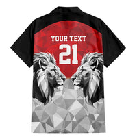 Kenya Rugby Custom Family Matching Mermaid Dress and Hawaiian Shirt Red Kenyan 22-23 Motif - Wonder Print Shop