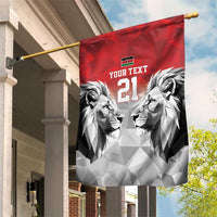 Kenya Rugby Custom Garden Flag Red Kenyan 22-23 Motif - Wonder Print Shop