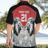 Kenya Rugby Custom Hawaiian Shirt Red Kenyan 22-23 Motif - Wonder Print Shop