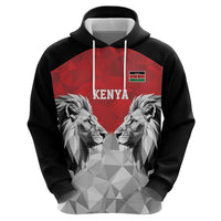 Kenya Rugby Custom Hoodie Red Kenyan 22-23 Motif - Wonder Print Shop