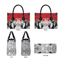 Kenya Rugby Custom Leather Bag Red Kenyan 22-23 Motif - Wonder Print Shop