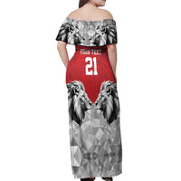 Kenya Rugby Custom Off Shoulder Maxi Dress Red Kenyan 22-23 Motif - Wonder Print Shop